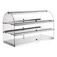 VETRINA ESPOSITIVA NEUTRA - MOD. CO94S - FIANCHI E ANTINE IN PLEXIGLASS - DIM. Cm L 80 x P 35 x h 50 - NORMA CE