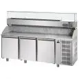 Banco pizza refrigerato in acciaio inox Tecnodom QA03M80VR