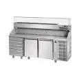 Banco pizza refrigerato in acciaio inox Tecnodom QA03MC6VR
