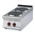 Piano cottura elettrico 2 piastre tonde Allforfood PCT/94ET linea ELLE