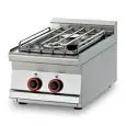 Piano cottura a gas 2 fuochi Allforfood PCT/74GP linea ELLE