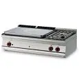 Piano cottura a gas tuttapiastra + 2 fuochi Allforfood TP2T/712GP linea ELLE