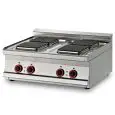 Piano cottura elettrico 2 piastre quadrate Allforfood PCQT/78ET linea ELLE