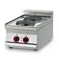 Piano cottura elettrico 2 piastre tonde Allforfood PCT/74ET linea ELLE