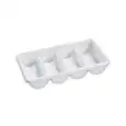 Portaposate Grigio in Polipropilene - GIGANPLAST Linea SELF SERVICE - Codice 6320 - Dimensioni cm 52x28.5 - Altezza cm 9 - Imballo confezione da n. 1 Unità