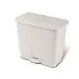 Pattumiera A Pedale Bianco in Polipropilene - GIGANPLAST Linea ECO - Codice 4215 - Dimensioni cm 26x45 - Imballo confezione da n. 1 Unità