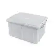 Cassetta Con Coperchio Bianco in Polipropilene - GIGANPLAST Linea BOX - Codice 1900 - Dimensioni cm 45x35 - Altezza cm 25 - Imballo confezione da n. 1 Unità