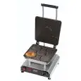 PIASTRA SINGOLA - MOD. 2351836EU - IN ALLUMINIO ANTIADERENTE FISSA - FORMA: N. 1 WAFFEL ø cm 9,5x1,1 TRADIZIONALE RUSSO - Alimentazione V 230/50hz monofase - POTENZA W 2800 - DIM. Cm L 32 x P 34 x h 27,5 - NORMA CE