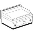 Fry Top a gas professionale da banco piastra liscia in acciaio Allforfood FTL/8G linea ELLE
