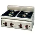 Piano cottura a gas 4 fuochi Allforfood PC/8G linea ELLE