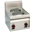 Piano cottura elettrico 2 piastre tonde Allforfood PC/4ET linea ELLE