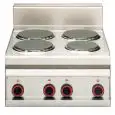 Piano cottura elettrico 4 piastre tonde Allforfood PC/6ET linea ELLE