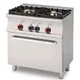 Cucina a gas 2 fuochi con forno a gas Allforfood CF2/58G linea ELLE