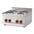 Piano cottura elettrico 4 piastre tonde Allforfood PCT/66ET linea ELLE