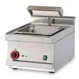 SCALDAPATATE TOP ELETTRICO - MOD. BST/64EM - Vasca x GN 2/3 15H con falsofondo forato - Dimensioni: cm L 40 x P 60 x H 28 - Norma CE