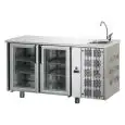 Tavolo refrigerato in acciaio inox Tecnodom UG02MPVL