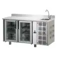 Tavolo refrigerato in acciaio inox Tecnodom UG02MPVLAL
