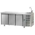 Tavolo refrigerato in acciaio inox Tecnodom UG03MGNL