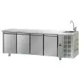 Tavolo refrigerato in acciaio inox Tecnodom UG04MGNL