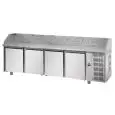 Banco pizza refrigerato in acciaio inox Tecnodom QA04M80