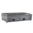 PIASTRA TOSTIERA E SCALDAPANINI A GAS - IN ACCIAIO INOX - MOD. PG90LLL - CON CAMINO - PIANO DI COTTURA LISCIO cm 84,4x45 - POTENZA W 11600 - DIM. cm L 90 x P 56,5 x H 23 - NORMA CE