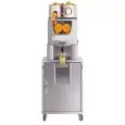 SPREMIAGRUMI AUTOMATICO SELF SERVICE - IN ACCIAIO INOX - Mod. SEL SERVICE - CARICA AUTOMATICA - CAPACITA' 20/25 spremute al minuto - VOLUME FRUTTA max Ø mm 85 - NORMA CE