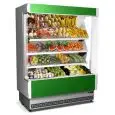 ESPOSITORE MURALE REFRIGERATO - MOD. VULCANO 80 VERNICIATO F/V - PER FRUTTA E VERDURA - VENTILATO - TEMPERATURA MINIMA DI ESERCIZIO °C +6/+8 - SELF SERVICE - NON CANALIZZABILE - NORMA CE
