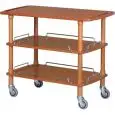CARRELLO DI SERVIZIO IN LEGNO TRE PIANI - MOD. CLP2003L - Struttura in legno massello - Piani in multistrato di Betulla - Dim.  cm L 110 x P 40 x h 89