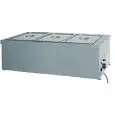 TAVOLA CALDA DA BANCO CON RESISTENZA A SECCO - MOD. BMS - Struttura in acciaio inox - Termostato regolabile +30°/+90° C - Alimentazione 230V/1/50-60Hz