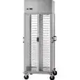 CARRELLO PORTAPIATTI REFRIGERATO - MOD. CA R - Ventilato - Struttura portante in acciaio plastificato - Telaio in alluminio anodizzato - Temperatura +8°/+12°C - Portata n. 88 piatti - Dim. cm L 75 x P 78 x h 203