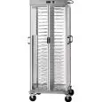 CARRELLO PORTAPIATTI RISCALDATO A RESISTENZA - MOD. CA AC - Struttura portante in acciaio plastificato - Telaio in alluminio anodizzato - Termostato regolabile 0°/+60° C - Dim. cm L 75 x P 78 x h 177