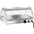VETRINA RISCALDATA - MOD. VBR1 - Struttura in acciaio inox - N. 1 piano - Termostato regolabile +30°/+90° C - Alimentazione 230V/1/50-60Hz