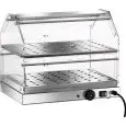 VETRINA RISCALDATA - MOD. VBR2 - Struttura in acciaio inox - N. 2 piani - Termostato regolabile +30°/+90° C - Alimentazione 230V/1/50-60Hz