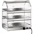 VETRINA RISCALDATA - MOD. VBR3 - Struttura in acciaio inox - N. 3 piani - Termostato regolabile +30°/+90° C - Alimentazione 230V/1/50-60Hz