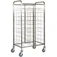 CARRELLO PORTAVASSOI UNIVERSALE - MOD. CA1465 - Struttura in acciaio inox - Guide in filo di acciaio cromato - Portata N. 20 vassoi GN 1/1 (cm 53x32,5) - Dim. cm L 95 x P 62 x h 175