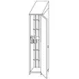 Armadio portastivali in acciaio inox 304 - n. 1 anta battente - Dim. cm  L50xP50xH215