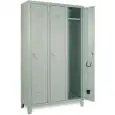 ARMADIO SPOGLIATOIO IN METALLO - MOD. CLA 35/50 - STRUTTURA MONOBLOCCO - N.1 PIANETTO IN METALLO - DIM.  CM L 103 x H 180