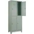 ARMADIO MULTISPOGLIATOIO IN METALLO - MOD. EXT 35/50 - STRUTTURA MONOBLOCCO AD ANTE - DIM. Cm L 70 x H 180