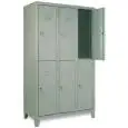 ARMADIO MULTISPOGLIATOIO IN METALLO - MOD. EXT 35/50 - STRUTTURA MONOBLOCCO AD ANTE - DIM. Cm L 103 x H 180