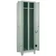ARMADIO SPOGLIATOIO IN METALLO A DUE ANTE - MOD. EXT50P1V2 - Struttura monoblocco - DIM. Cm L 50 x P 50 x H 180 - Volume m³ 1,07 - Peso Kg. 49