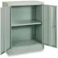 ARMADIO BASSO IN METALLO - MOD. BAS 80/100 - STRUTTURA MONOBLOCCO AD ANTE - DIM. Cm P 40 x H 100