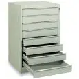 CASSETTIERA IN METALLO N.8 CASSETTI VUOTI - MOD. CAS8V - DIM. Cm L 62 x P 55 x H 95,2 - Volume m³ 0,33 - Peso Kg. 45