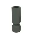 Vaso - colore nero - Struttura in cemento, lavorazione artigianale - Modello 1213-j316M-black