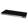 PIANO CALDO ELETTRICO CON 2 VETRI TEMPERATI E 2 CONTROLLI TERMOSTATICI - Mod. PC-4-1000-500 - Dim. Cm L 100 x P 50 x h 6 - Potenza: 2 x 400W