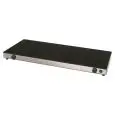 PIANO CALDO ELETTRICO CON 2 VETROCERAMICA E 2 CONTROLLI TERMOSTATICI - Mod. PC-4-1000-500 CERAN - Dim. Cm L 100 x P 50 x h 6 - Potenza: 2 x 400W