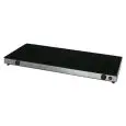 PIANO CALDO ELETTRICO CON 4 VETRI TEMPERATI E 2 CONTROLLI TERMOSTATICI - Mod. PC-4-2000-500 - Dim. Cm L 200 x P 50 x h 6 - Potenza: 4 x 400W