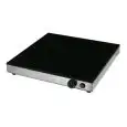 PIANO CALDO ELETTRICO IN VETRO TEMPERATO CON CONTROLLO TERMOSTATICO - Mod. PC-4-500-500 - Dim. Cm L 50 x P 50 x h 6 -  Potenza: 1 x 400W