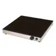 PIANO CALDO ELETTRICO IN VETROCERAMICA CON CONTROLLO TERMOSTATICO - Mod. PC-4-500-500 CERAN - Dim. Cm L 50 x P 50 x h 6 - Potenza: 1 x 400W