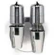 FRULLINO FRAPPE' A MURO MOD. GM3133M - N. 2 BICCHIERI IN ACCIAIO INOX DA Lt. 0,800 - VELOCITA' FRULLATORE 18000 RPM - POTENZA 300W - ALIMENTAZIONE 230V MONOFASE 50/60Hz - NORMA CE