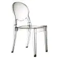 SEDIA IGLOO - MOD. 2357 - STRUTTURA IN POLICARBONATO - PER USO INTERNO ED ESTERNO - IMPILABILE - DIM. cm L 45 x P 52 x H 87 - NORMA CE